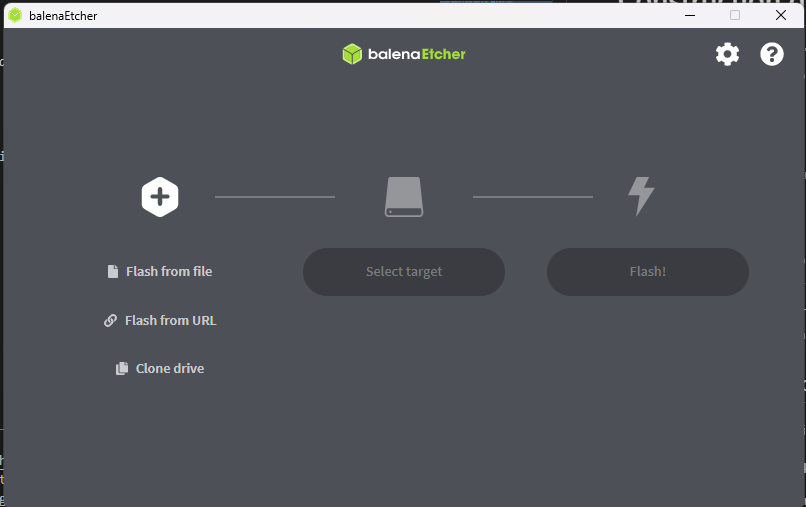Balena Etcher GUI